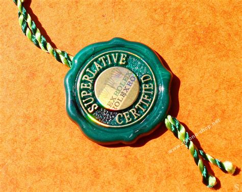 rolex green tag